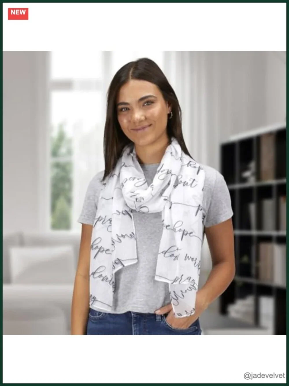 Prayer Scarf - Lightweight Polyester - Inspirational Gift